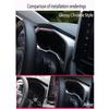 Car Accessories Fit for Toyota RAV4 (XA50) 2019 2020 2021 2022 2023 2024 2025 Inner Dashboard Console Display Decorative Cover Trim (Glossy Chrome