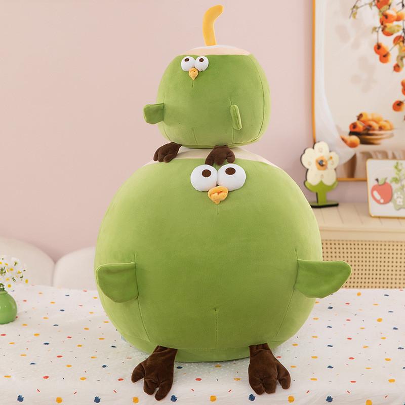Coconut Chicken Stuffed Animal Doll With Pp Cotton Filling For Childrens Room Decor