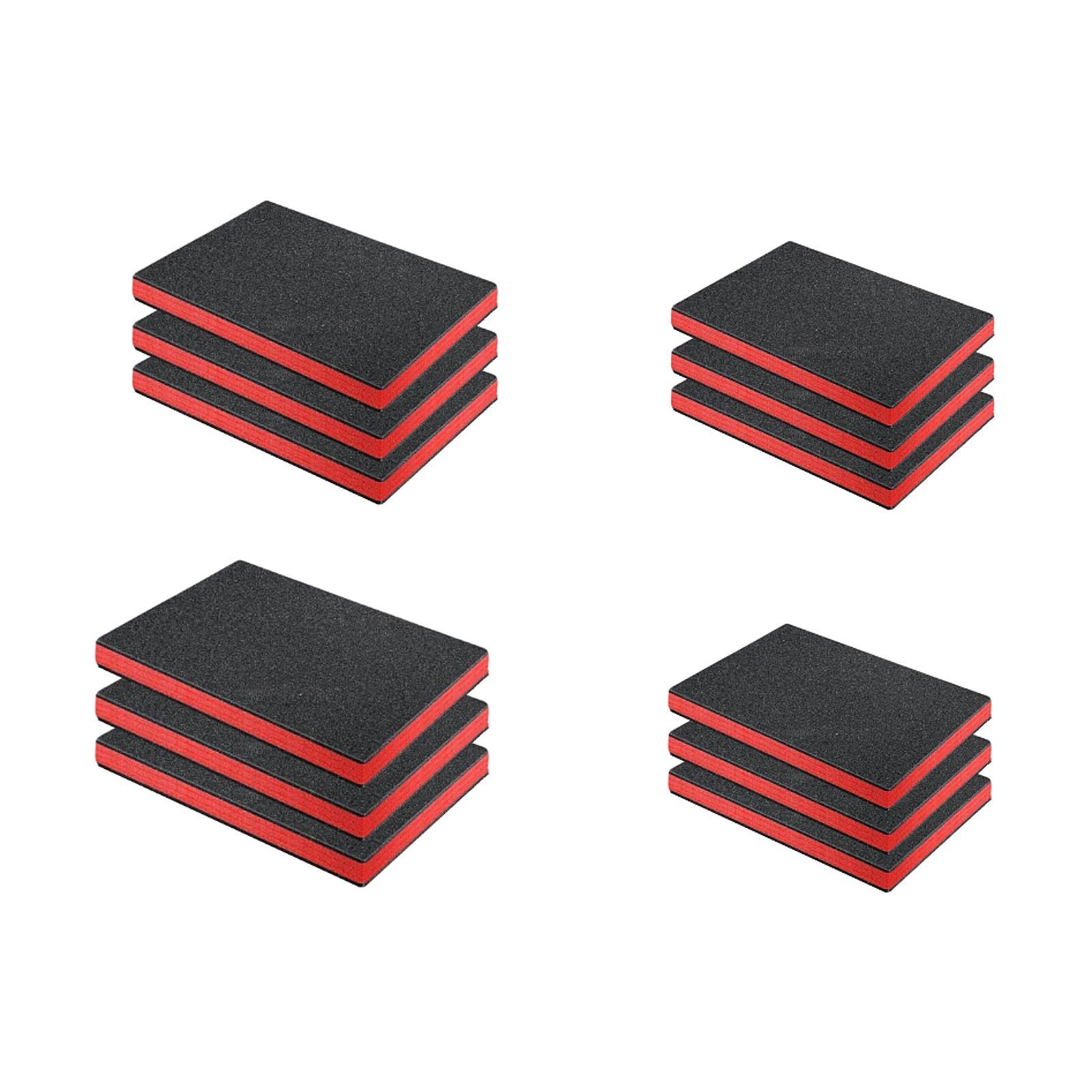 

3 Pieces Tool Box Foam Inserts Easy to Use Professional Portable Removable for Transport Camera Case Padding Storage Toolbox 30.5cmx25.5cmx2.5cm