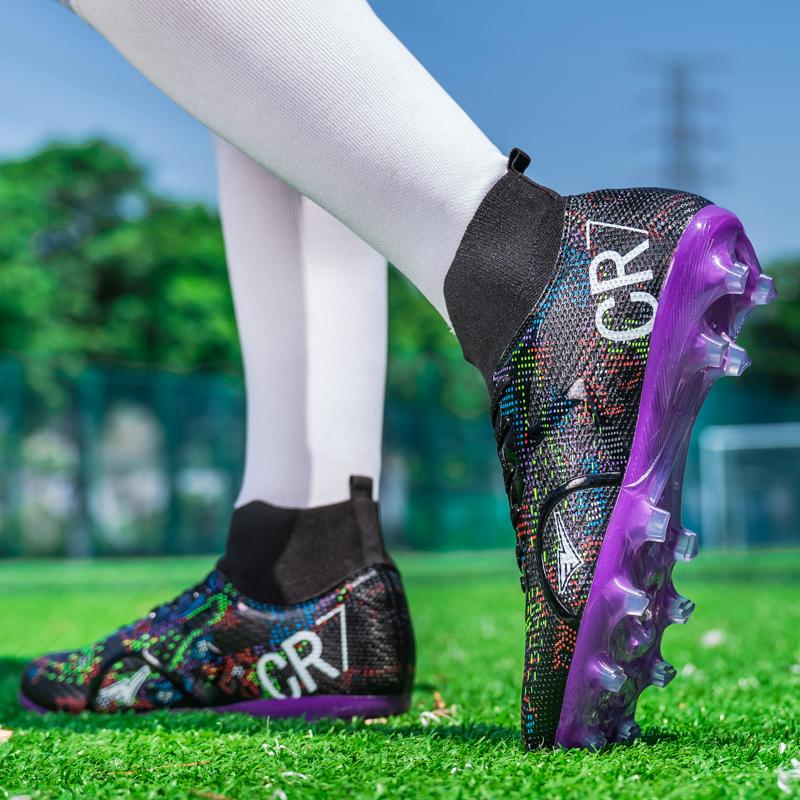 Neue Fußballschuhe Herren Rasen Training Rutschfeste Fußballschuhe Herren Hochschaft Leichtgewicht Abriebfest Sportschuhe Herren