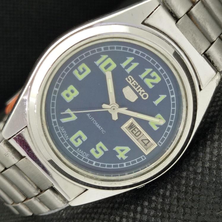 

Б/У винтажные часы SEIKO 5 AUTOMATIC 7009A JAPAN MENS D/D BLUE WATCH 608c-a315486-9 SKU608c-a315486