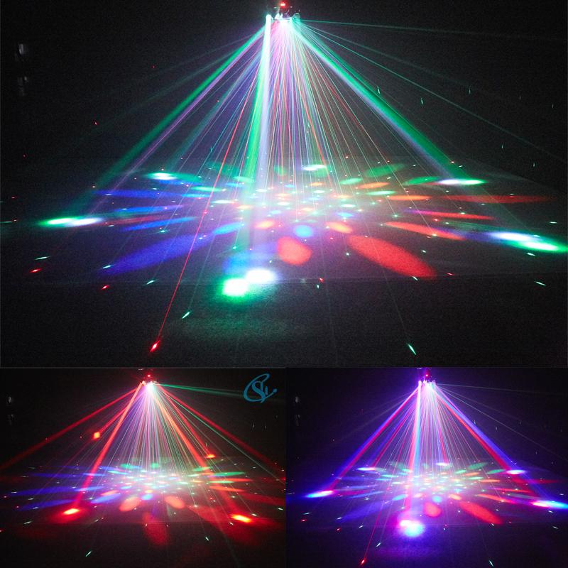 RGBW LED 100W Stage Disco Lights Projector Strobe Laser Lights Remote Control for DJ Party Concert Wedding