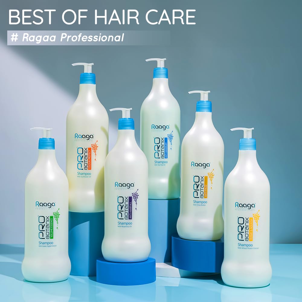 Raaga Professional Pro Botanix Strengthening Shampoo For Breakage Control, Daily Unisex Care, Gentle Cleanse, 1 L