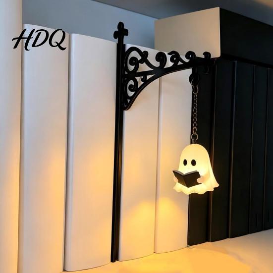 Bedroom Reading Light Ghost Bookshelf Light Decorative Library Lantern Vintage Fantasy Book