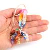 Natural Crystal Column Woven Mesh Pocket Pendant Car Hanging Bag Accessories G15