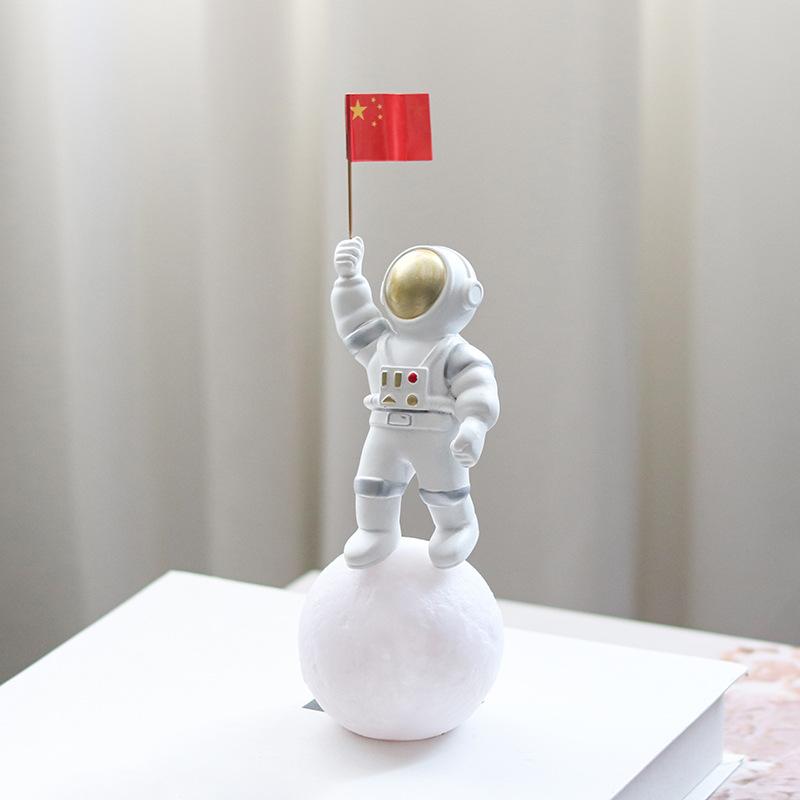 Creative Cartoon Space Astronaut Planet Ornaments Modern Simple Model Room Children's Room Bedroom Study Decoration