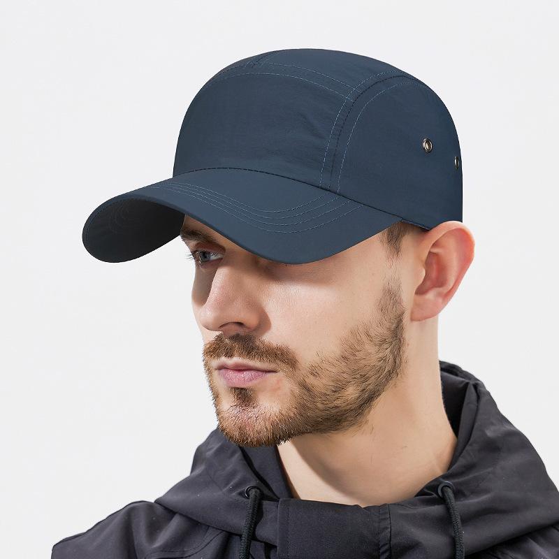 Solid Color Quick Dry Breathable Lightweight Outdoor Sports Baseball Cap Sun Shade Tennis Cap for Spring Summer Running