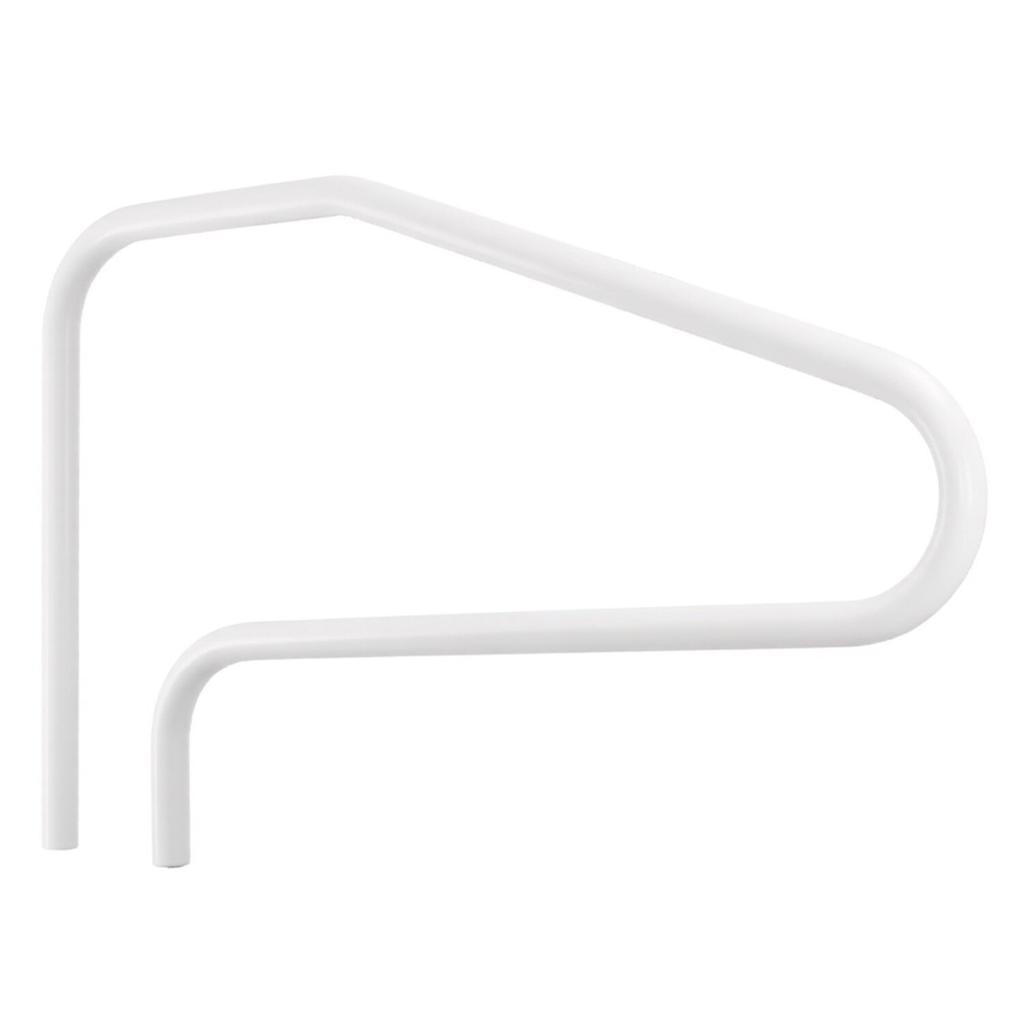 Pool Rail, 122 x 81.3 cm Pool Handrail, 100kg Load Capacity Heavy Duty Stainless Steel Swimming Handrail, Seamless Welding, Recessed or Base Mount,