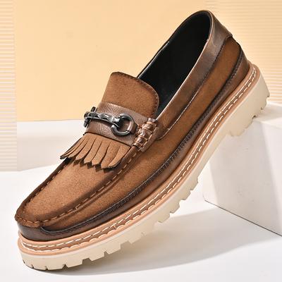 Herren Businessschuhe Leder Freizeitschuhe Slipper Halbschuhe