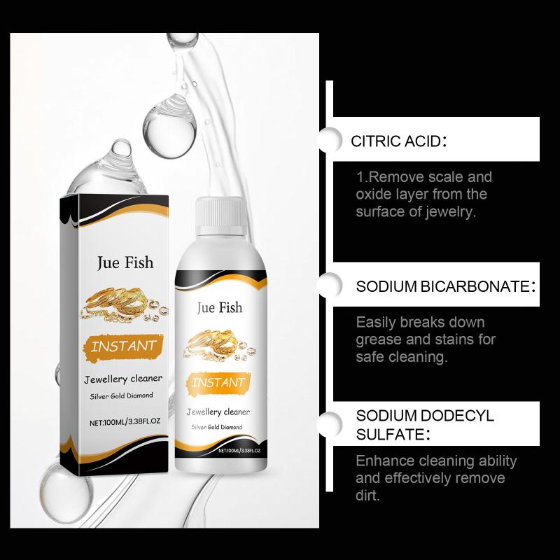 100Ml Jewelry Cleaner Solution For Gold Silver Glasses Watch Rings Diamond Polishing Remove Dirt Shine For Ultrasonic Machine