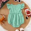 2025 Summer Baby Romper with Christmas Tree and Halloween Pumpkin Embroidery