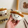 Egg Cute Noodle Cartoon Plush Hanging Toy Keychain Pendant Kids Travel Bag Decor