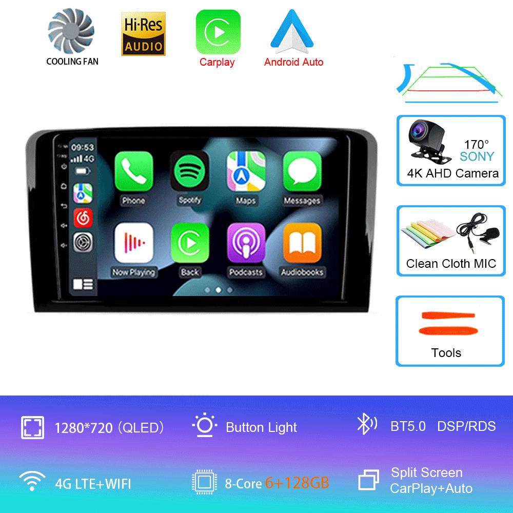 Android 14 Car Radio For Mercedes Benz ML GL ML350 GL320 X164 2005 - 2009 Multimedia Video Player Navigation Stereo GPS