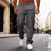 Men's Casual Multi Pocket Loose Straight Leg Workwear Pants