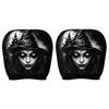 2Pcs Cartoon Car Headrest Covers Exaggerated Car Seat Headcover  Halloween Christmas Holiday