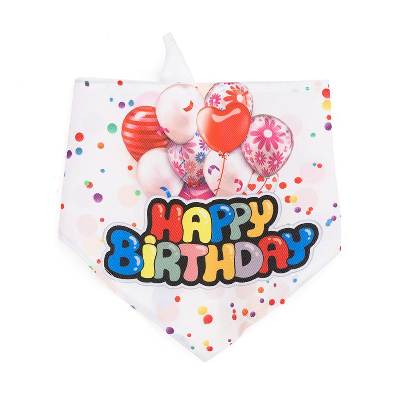 Dog Saliva Towel Creative Pattern Show Unique Charm Super Soft Balloon Print Pet Saliva Towel Birthday Party Decor Pet Supplies