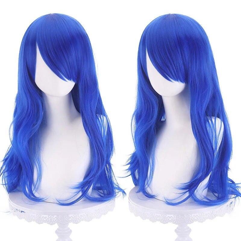 Cosply Wig 70 Cm Red Long Curly Synthetic Wig Anime Halloween Wig Body Lucky Girl Ruby Gillman  Christmas  Party