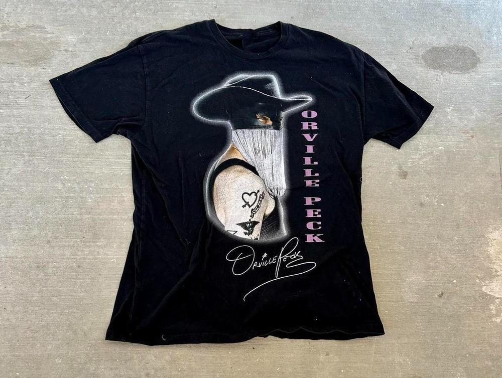 VTG Orville Peck Signed Short Sleeve Cotton Black T Shirt S-5XL BL696 Unisex T-Shirt XXXXL