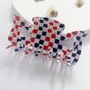 Multicolor Plaid Hair Claw French Design Non Slip Acetate Hollow Hair Barrettes Ponytail Decoration Fashion Hair Props