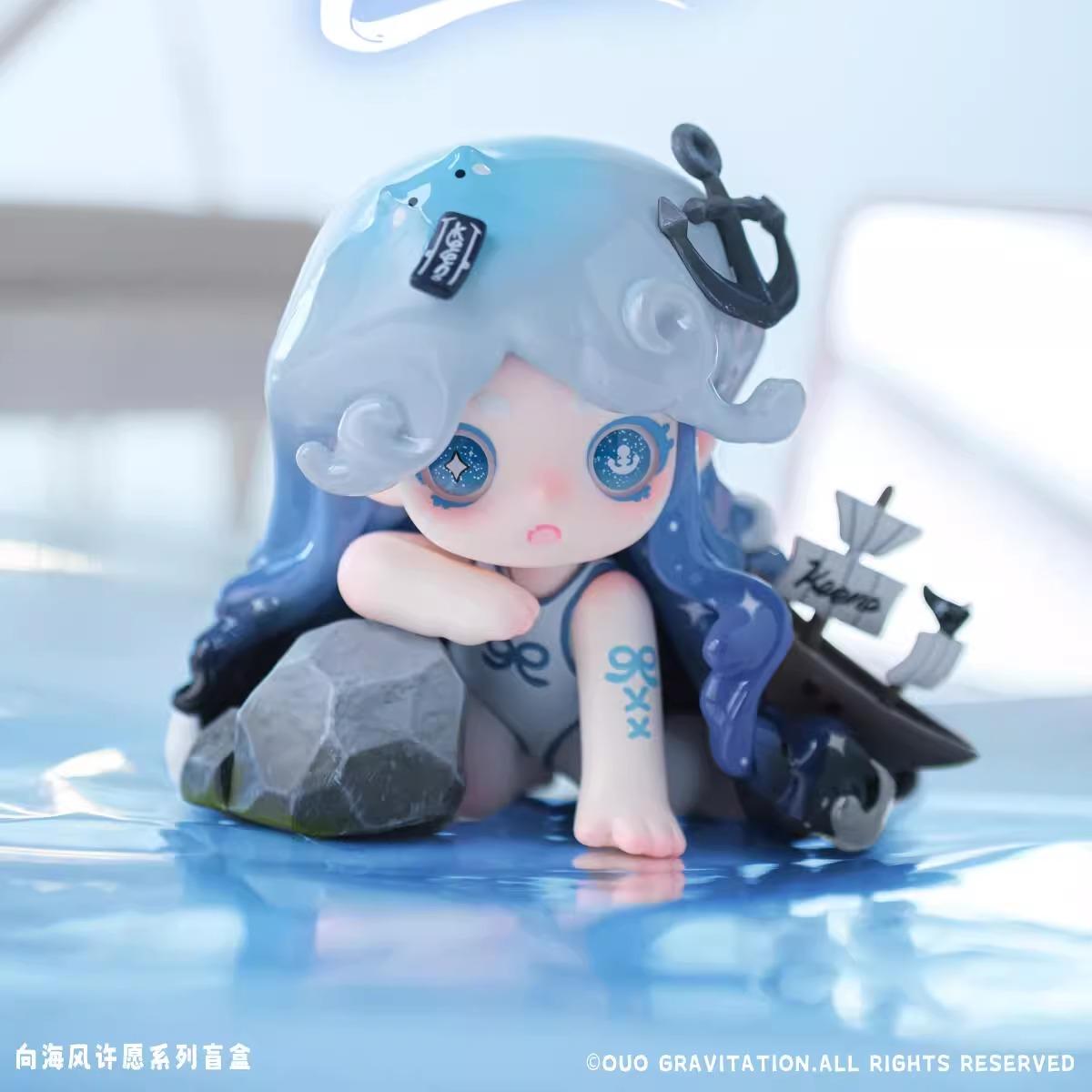 

Keeno WISH ON THE SEA BREEZE Blind Box Cute Q-Version Resin Model Desktop Ornament Trendy Designer Toy Surprise Gift
