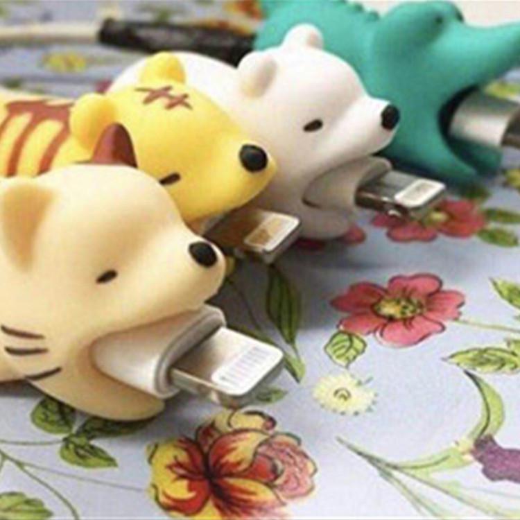 Cute Animal Cable Protector Cable Holder USB Charger Data