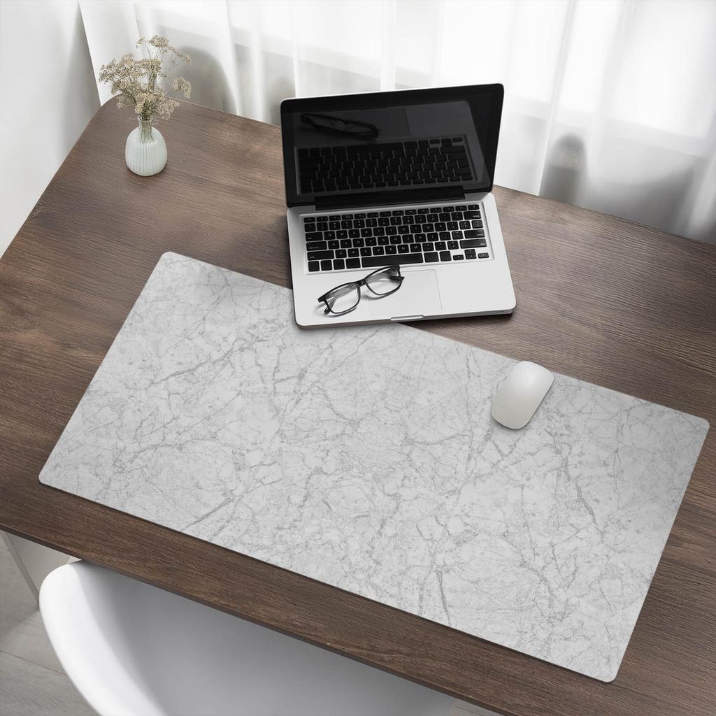 Desk Pad for Mouse Keyboard and Laptop Marble Patterns 100X50 Cm