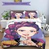 3pcs KPop Demon Hunters RUMI6 Design Cover Set - HD Printed Bedding with 1 Cover and 2 Pillowcases - Perfect for Home and Dorm Decor
