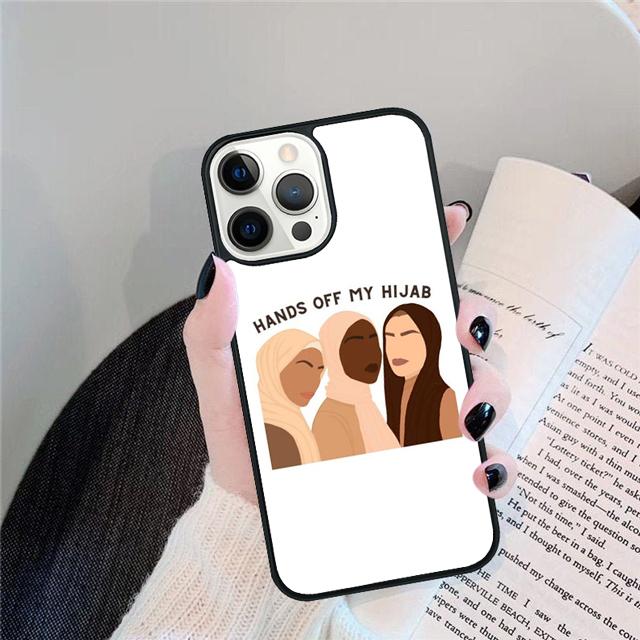 Muslim Islamic Eyes Arabic Hijab Girl Phone Case Cover for iPhone 17 Air 16 15 14 13 11 12 Pro Max Plus Coque
