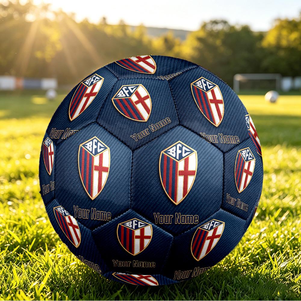 Personalized Size 5 Football Bologna FC Pattern Outdoor Game Sports Ball Gift