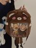 Plush Transparent Cartoon Raccoon Itabag - Cute Student Backpack for School and Commuting