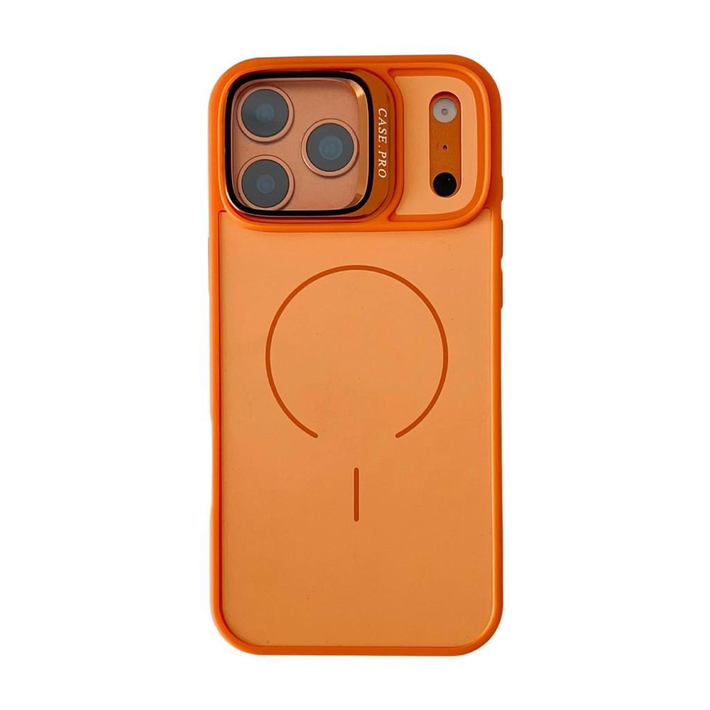 iPhone 17 Pro Max Case with Lens Protector, Stand, Matte Finish, Magnetic, Drop-Proof.