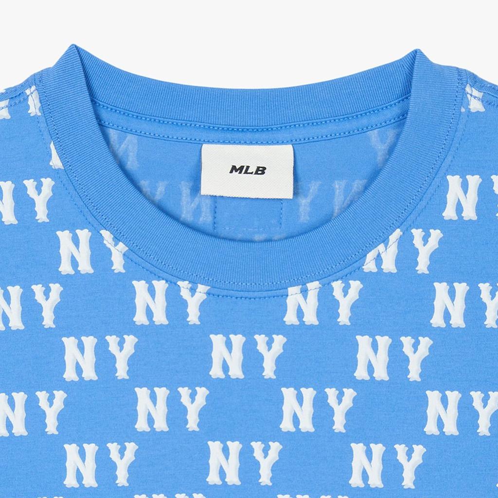 New MLB SS24 Set in Sleeve T Shirt Unisex Blue 3ATSM0843-50BLP