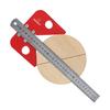 DDWT Center Finder, Line Gauge, Square, Center, Scribe, Carpenter, Woodworking Ruler, 45 Degree Angle, Line, Diameter, Marking Ruler, Wood Measuring,