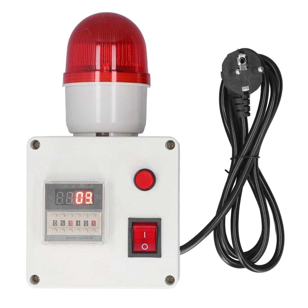Industrial Alarm Smart Cycle Timing Siren 90‑110 High Decibel Sound Alarm 6 Digits