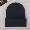 Unisex Fluorescent Acrylic Beanie – European and American Candy Color Knit Hat for Autumn and Winter