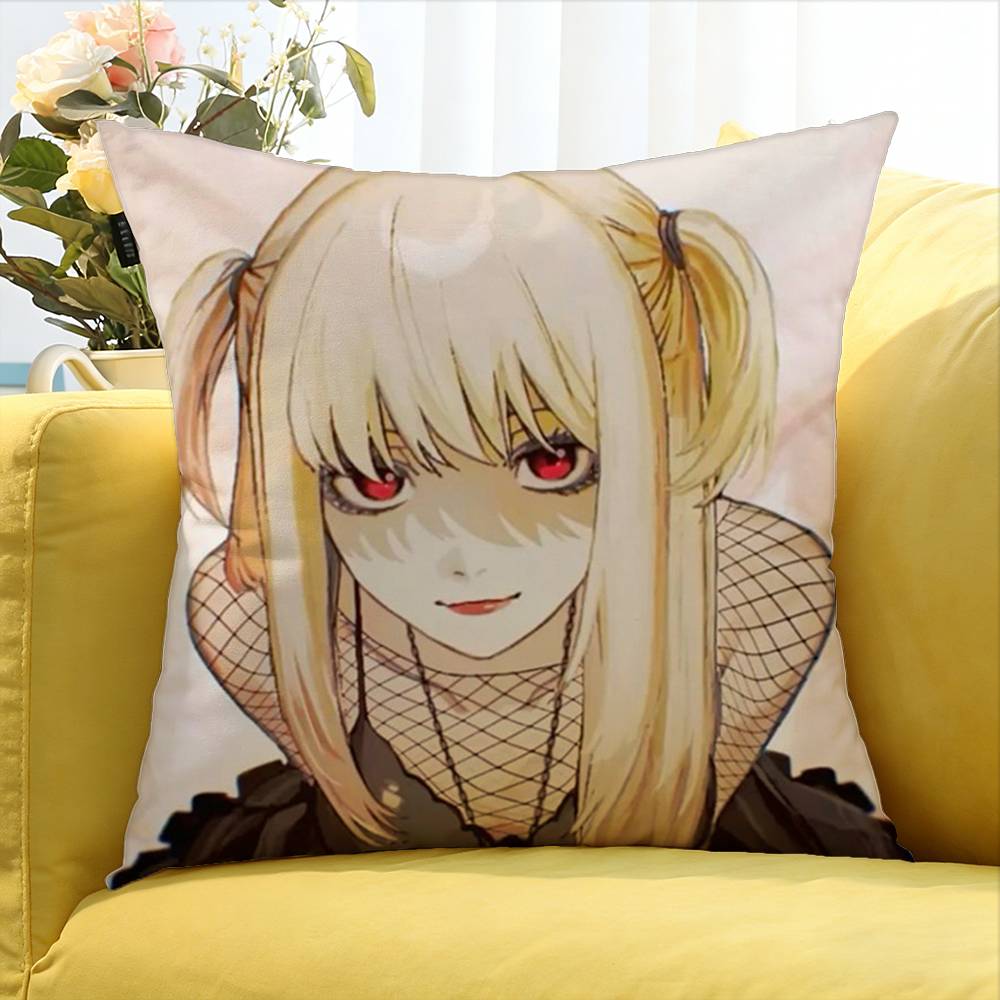 Misa Amane Comic Character World Various Sizes Square Pillow Case For Car Home Bedchamber Decor