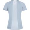 SALOMON Solid Color Spliced Comfortable Fashionable Breathable Soft Short Sleeve T-Shirt Women Tops Fragrant-Blue C22337