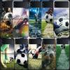 Football Field Phone Case For Samsung Z Flip 7 6 5G Galaxy Z Flip 5 4 3 Black Hard Cell Cover Luxury PC Shell Coque
