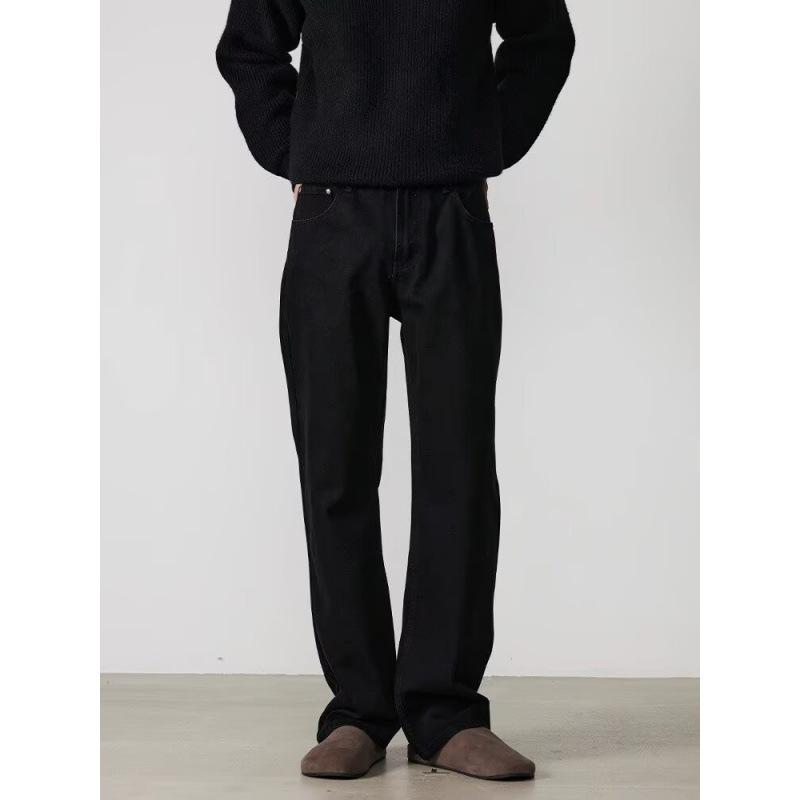 Джинсы клеш JYL мужские Весна Откут Черный Вайб Американские Узкие Прямые Деним S античный пурпурный