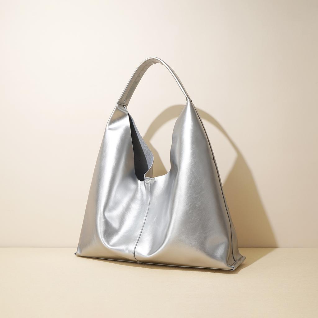 Autumn and Winter Premium New Maillard Retro Casual Large Tote Bag Soft Large Capacity Shoulder Tote Niche Bag