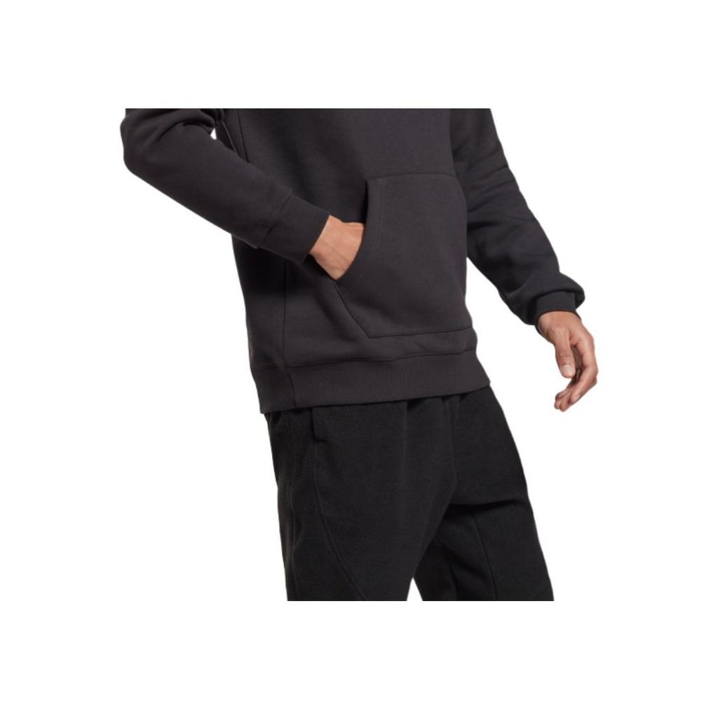 Reebok Identity Fleece Oth Casual Pullover Hoodie Men Tops Black GR9197