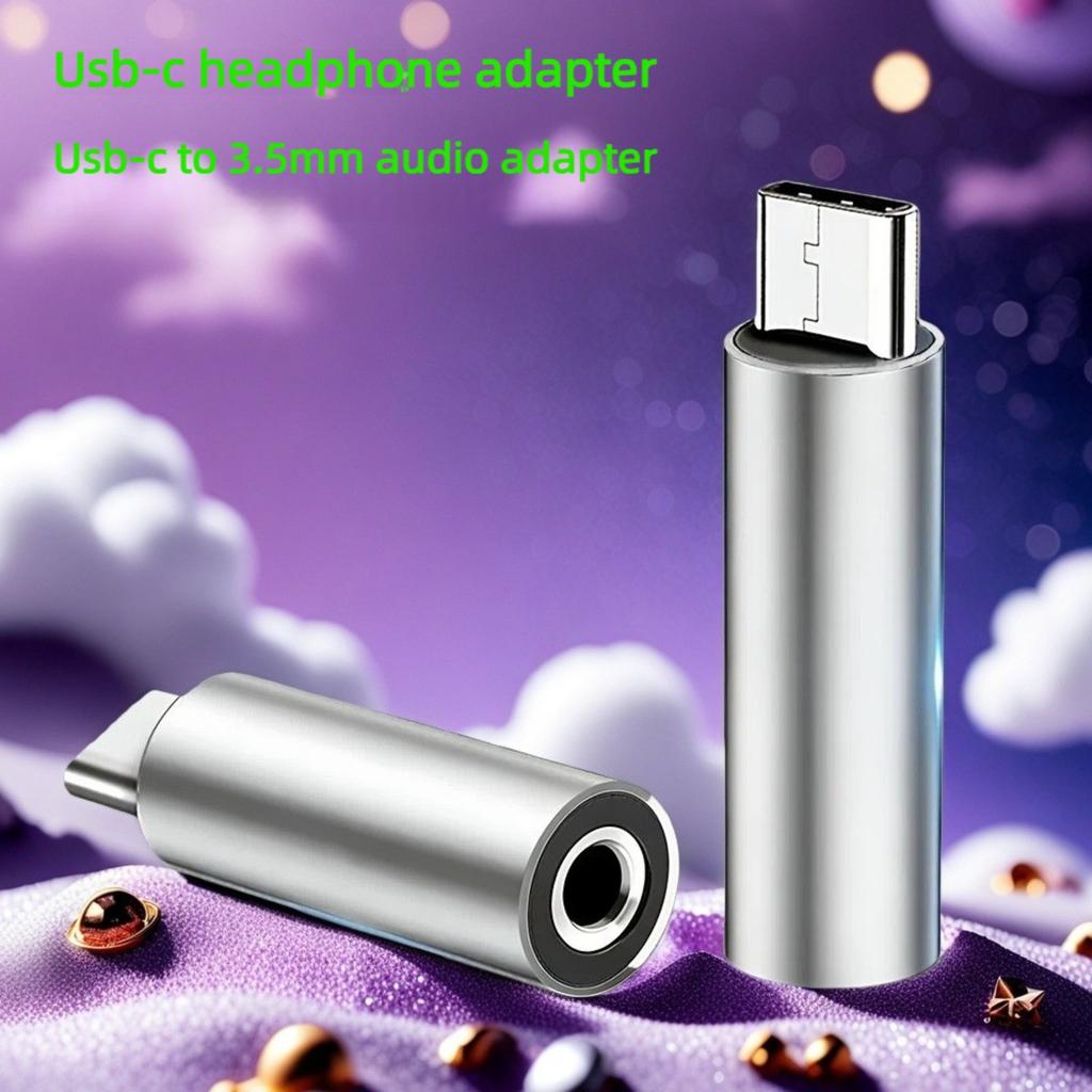 USB C To Lightning Audio & 3.5mm Headphone Jack Adapter 2-Pack Kit for iPhone, Android, Tablet, Laptop