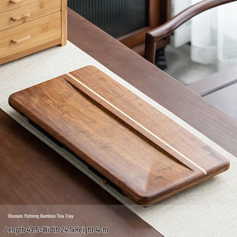 

Japanese Style Dual-Use Bamboo Tea Tray