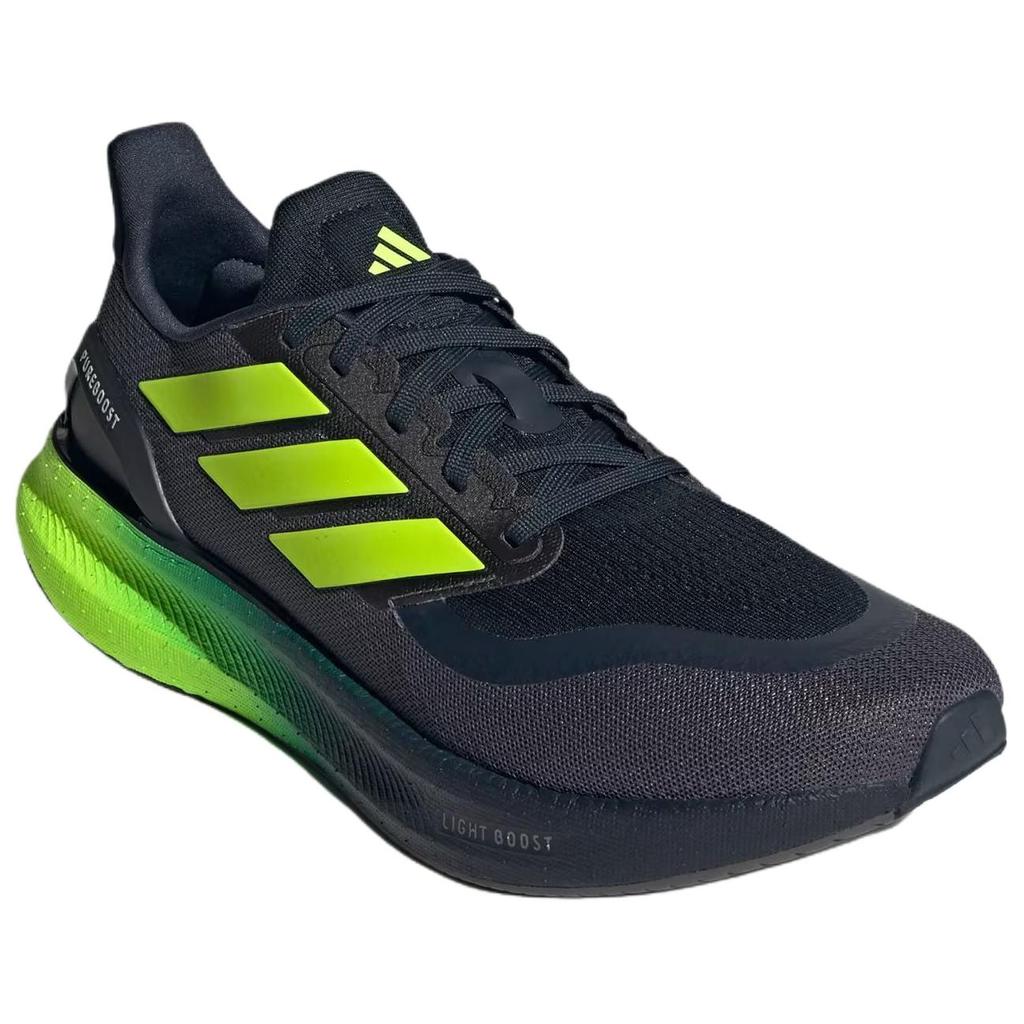 adidas Pureboost 5 Confortables Douces Antidérapantes Résistantes à l'Usure Basses Casual Chaussures de Course Baskets Homme Noir Vert JH6446