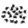 20Pcs Black Tricky Toy Plastic Party Supplies Halloween Spider Simulation Spider Haunted House Decor Halloween Decoration