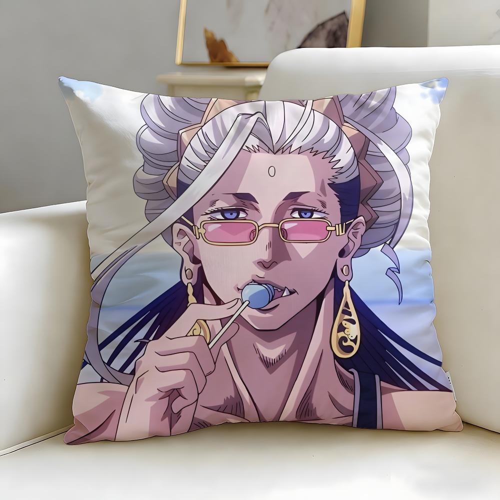 classic anime Record of Ragnarok Cushion Cover Soft  EasyWash Pillow Case  Versatile for Couch Bed Travel and Office