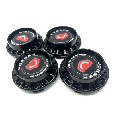 4 Pièces 67mm Cache-moyeu de Roue de Voiture K67 Fleur Couvercle Haut Pour Autocollant Badge 45mm VOSSEN PRECISION SERIES Accessoire Modifié Auto