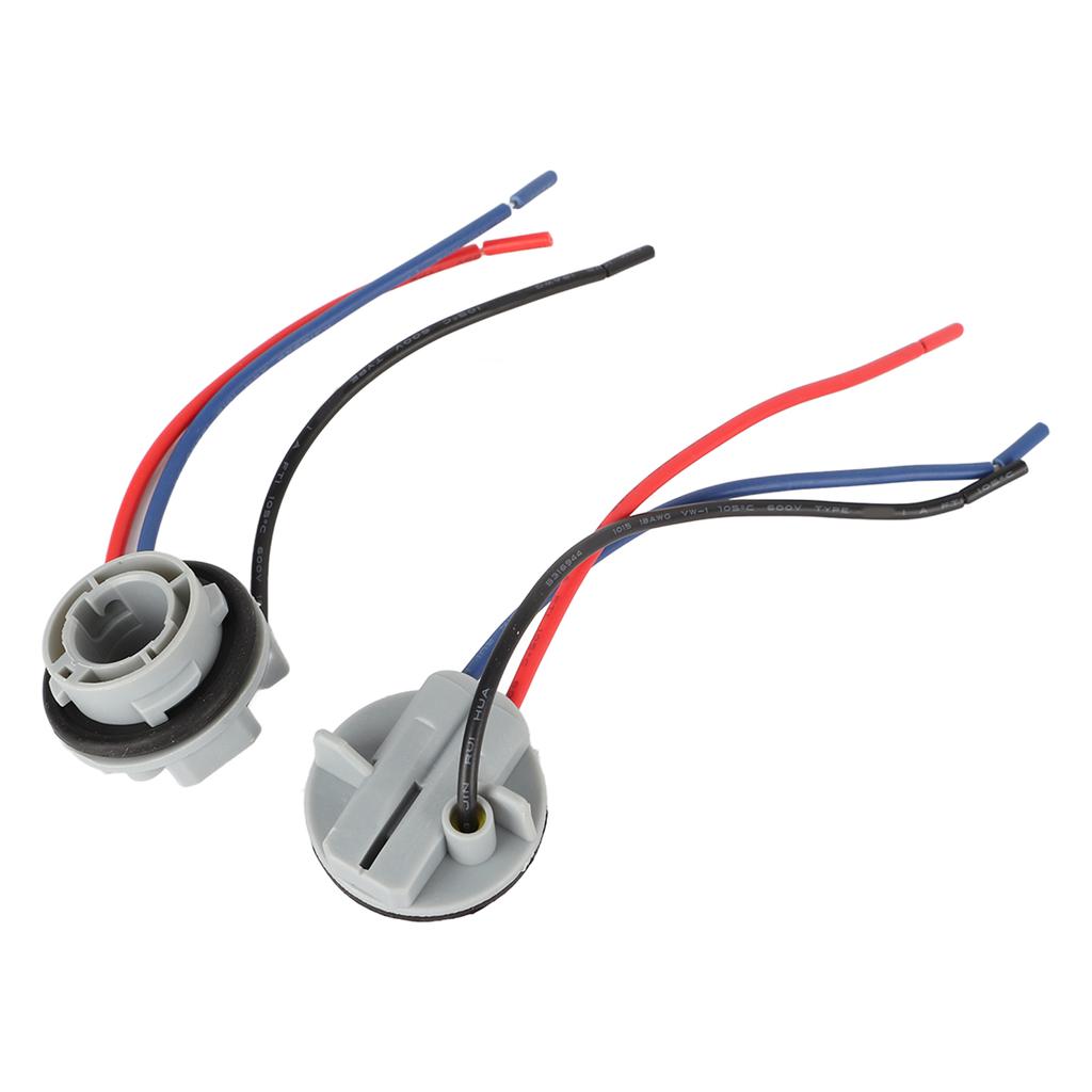 2 szt. 1157?1 Wstępnie Okablowane Gniazdo Wiązki Przewodów Z Podwójnym Stykiem Zestaw Wiązki Przewodów do DIY Sprzętu Przemysłowego