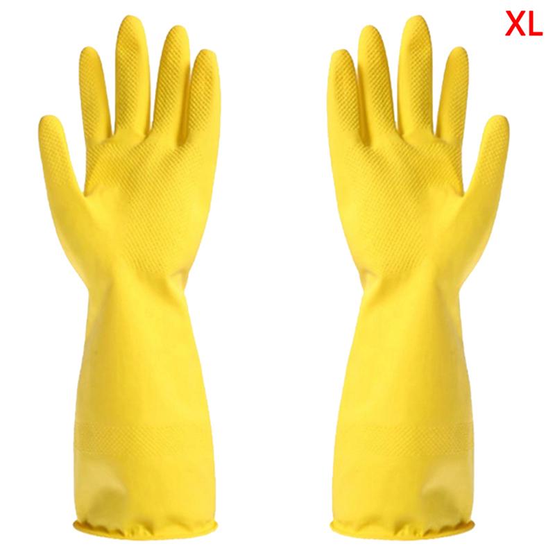 

Перчатки для мытья посуды, кухонные, для уборки дома, водонепроницаемые, резиновые, длинные XL