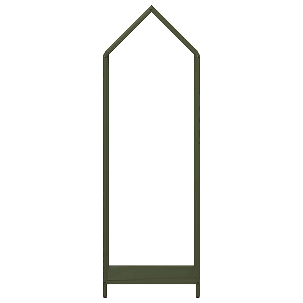 Firewood Rack Olive Green 40 x 25 x 120 cm Cold Rolled Steel